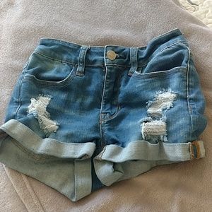 Denim shorts